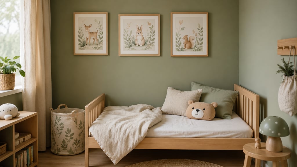 Chambre d'enfant : créer un univers doux et stimulant au mur